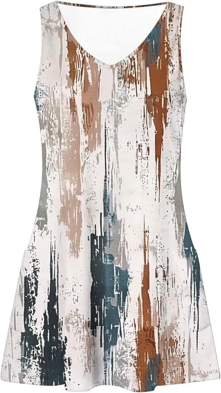 Summer Dresses for Women Exotic Boho Halter Neck Dress Spaghetti Strap Flowy Midi Dress Lightweight Breathable Clothe