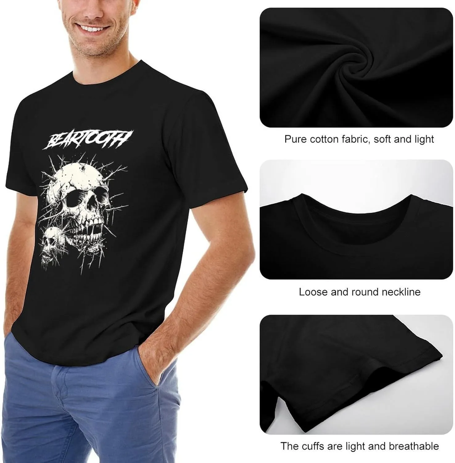T Shirt Man Womans Cotton T-Shirt Soft Short Sleeve Tee Stylish Graphic Crew Neck Shirts Casual Clothing