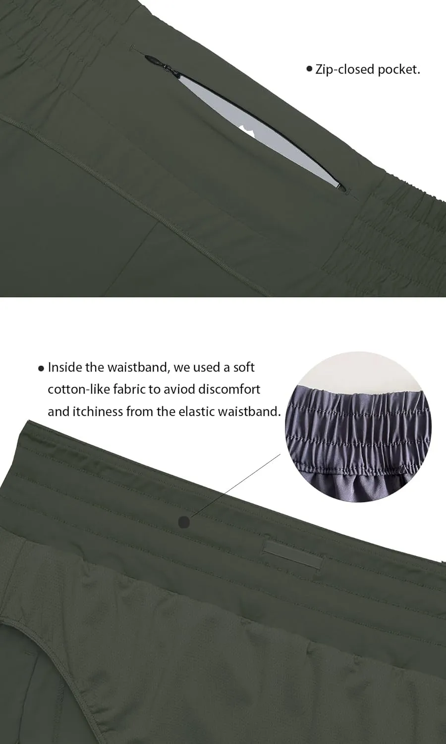 Tough Mode Women's High Waisted Running Shorts, Shorts for Women, Elastic Athletic Shorts with Pockets for Gym Yoga