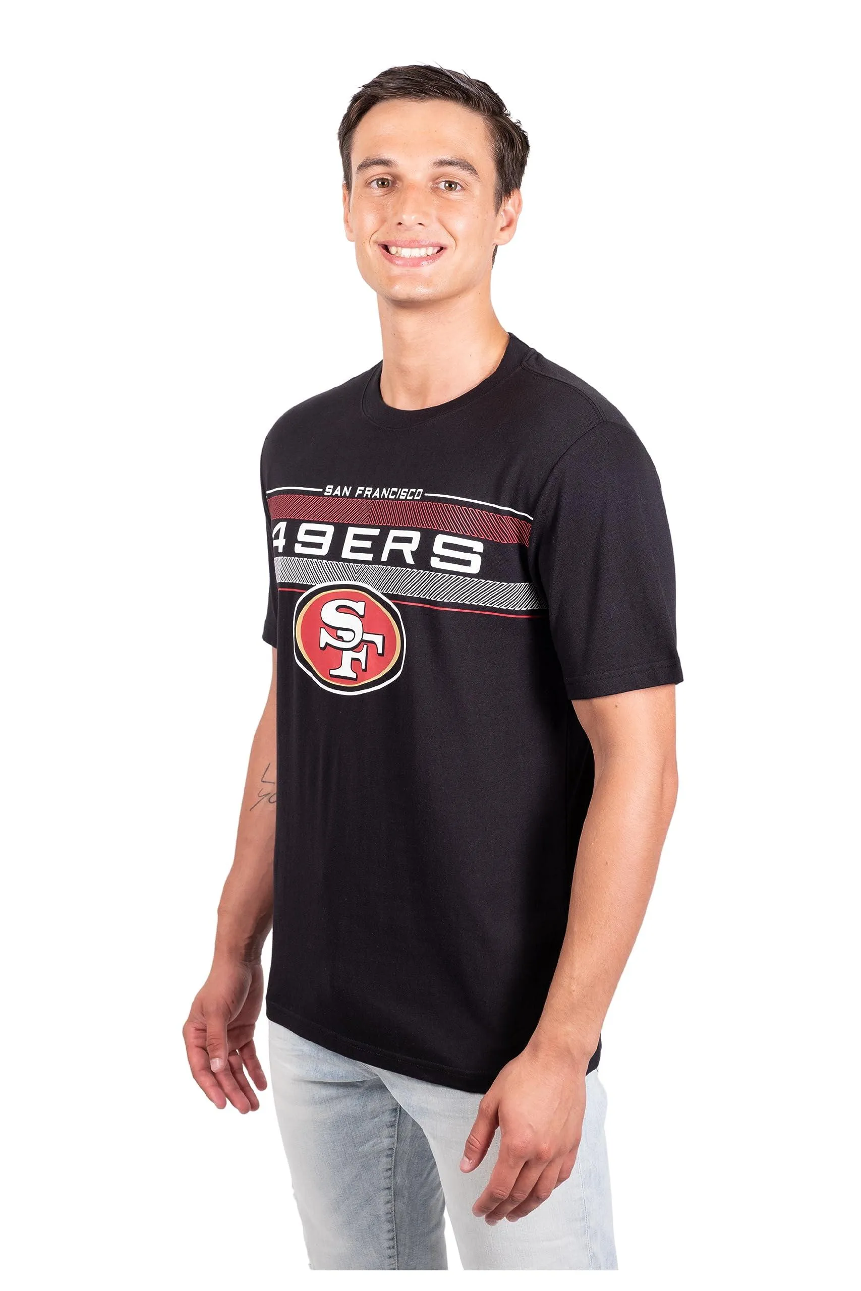 Ultra Game NFL Official Adults Super Soft Ultimate Game Day T-Shirt - Unisex, San Francisco 49ers, Team Color|San Francisco 49ers