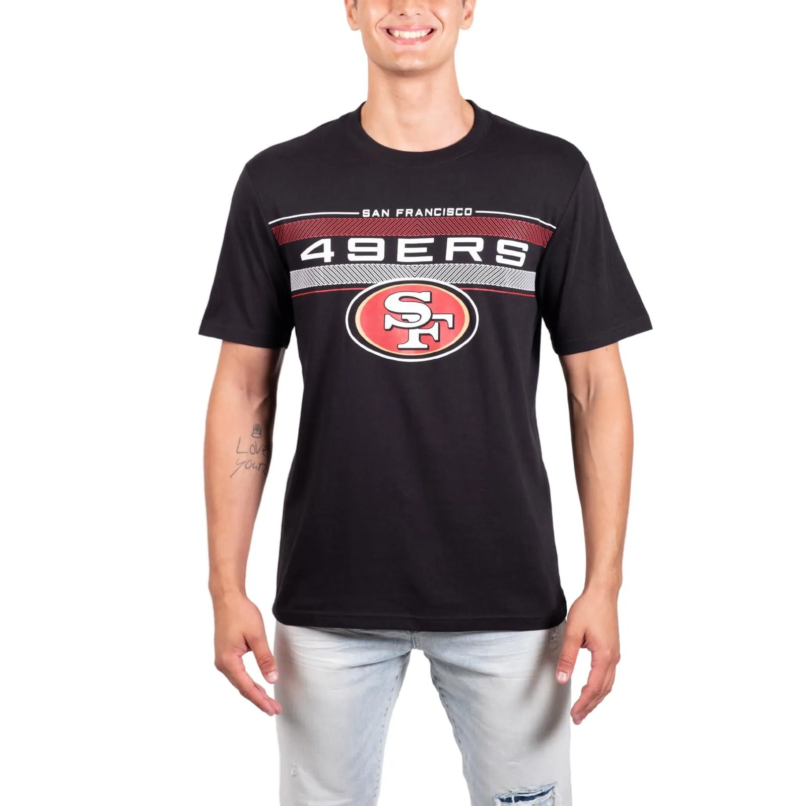 Ultra Game NFL Official Adults Super Soft Ultimate Game Day T-Shirt - Unisex, San Francisco 49ers, Team Color|San Francisco 49ers