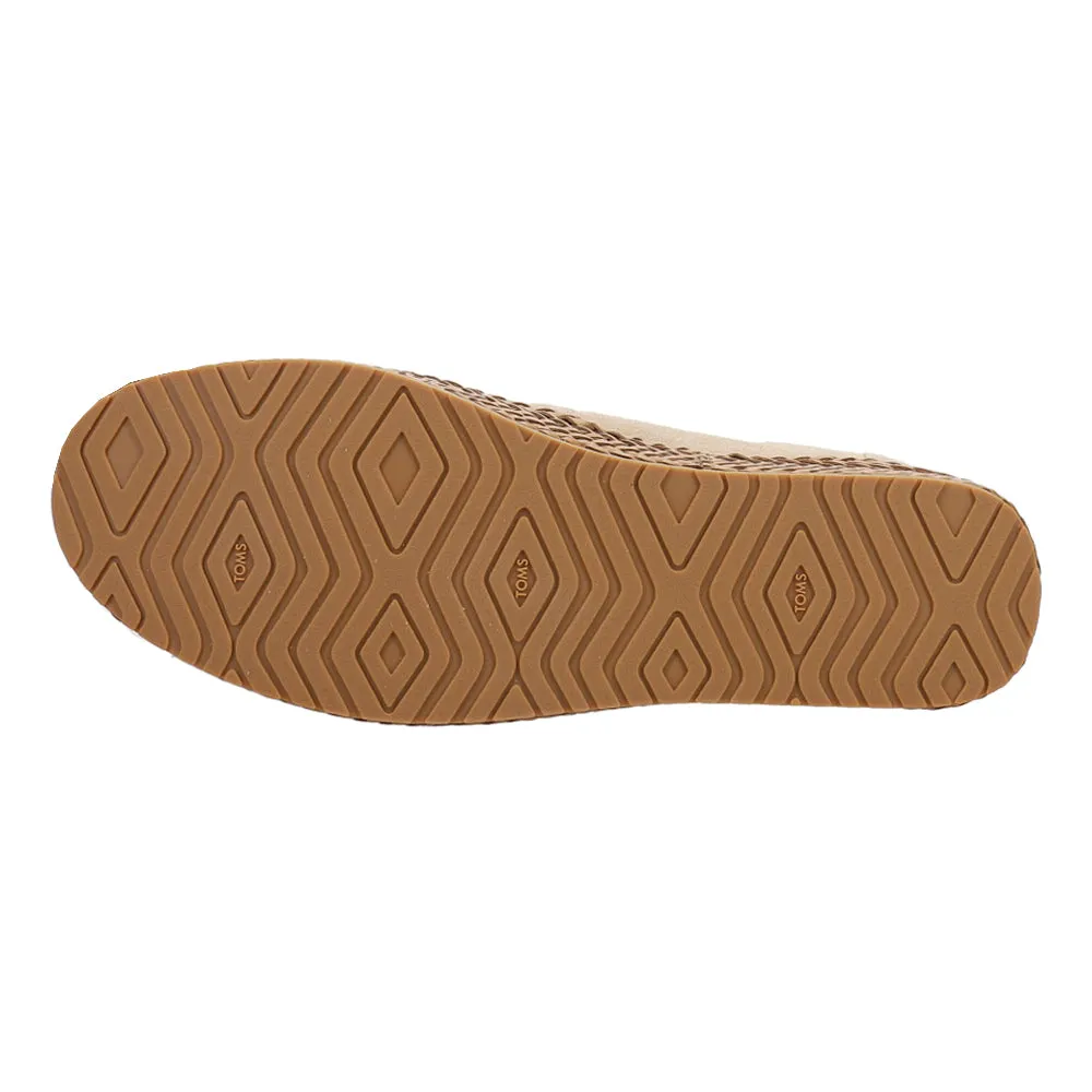 Valencia Suede Platform Espadrille Flats