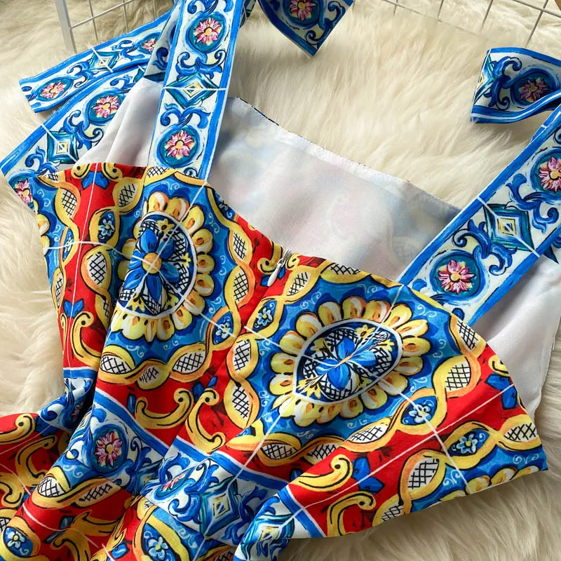Vintage Dress, Boho Midi Dress, Retro Dress, Blue Coco