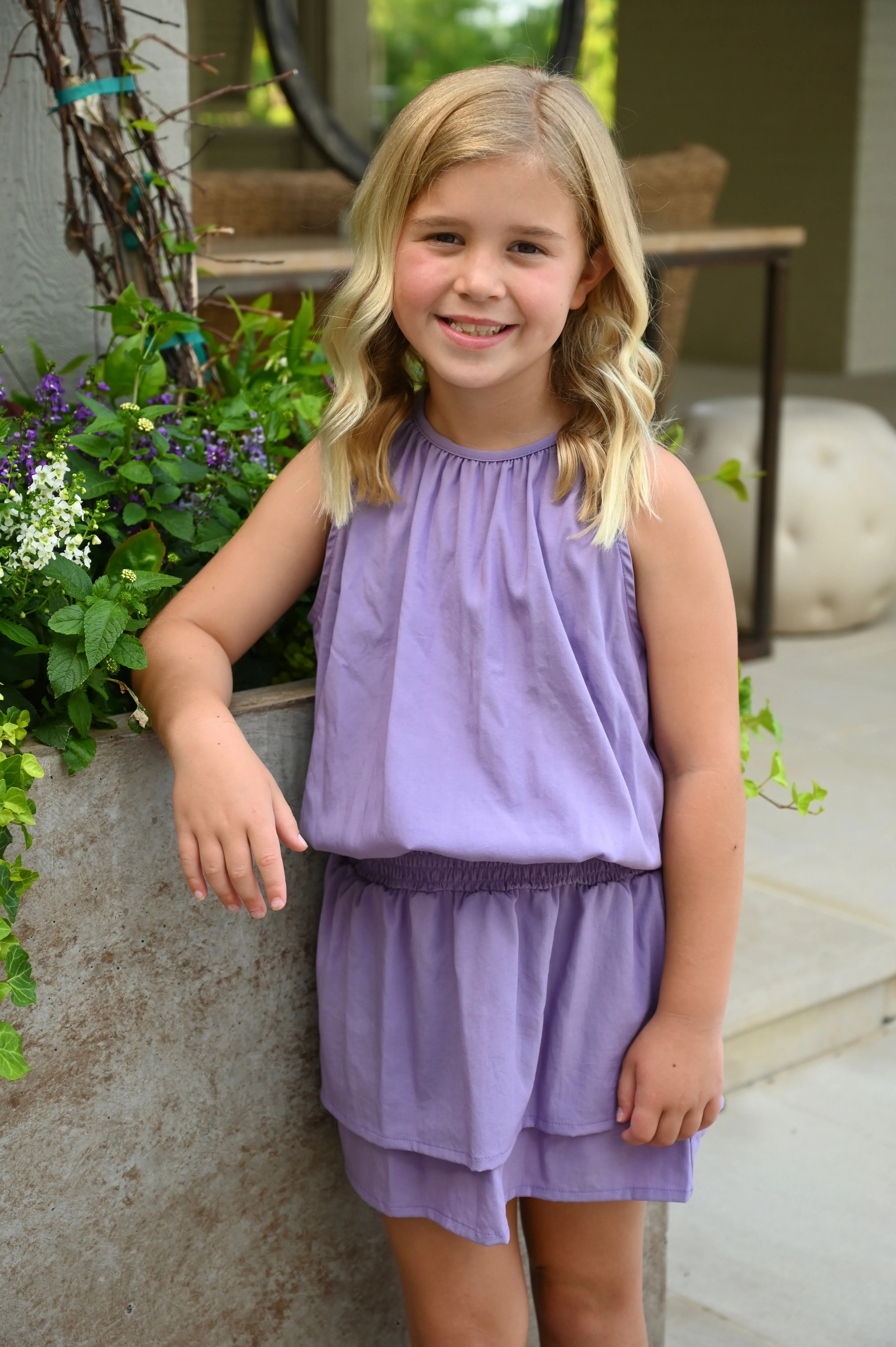 Wells Dress- Purple