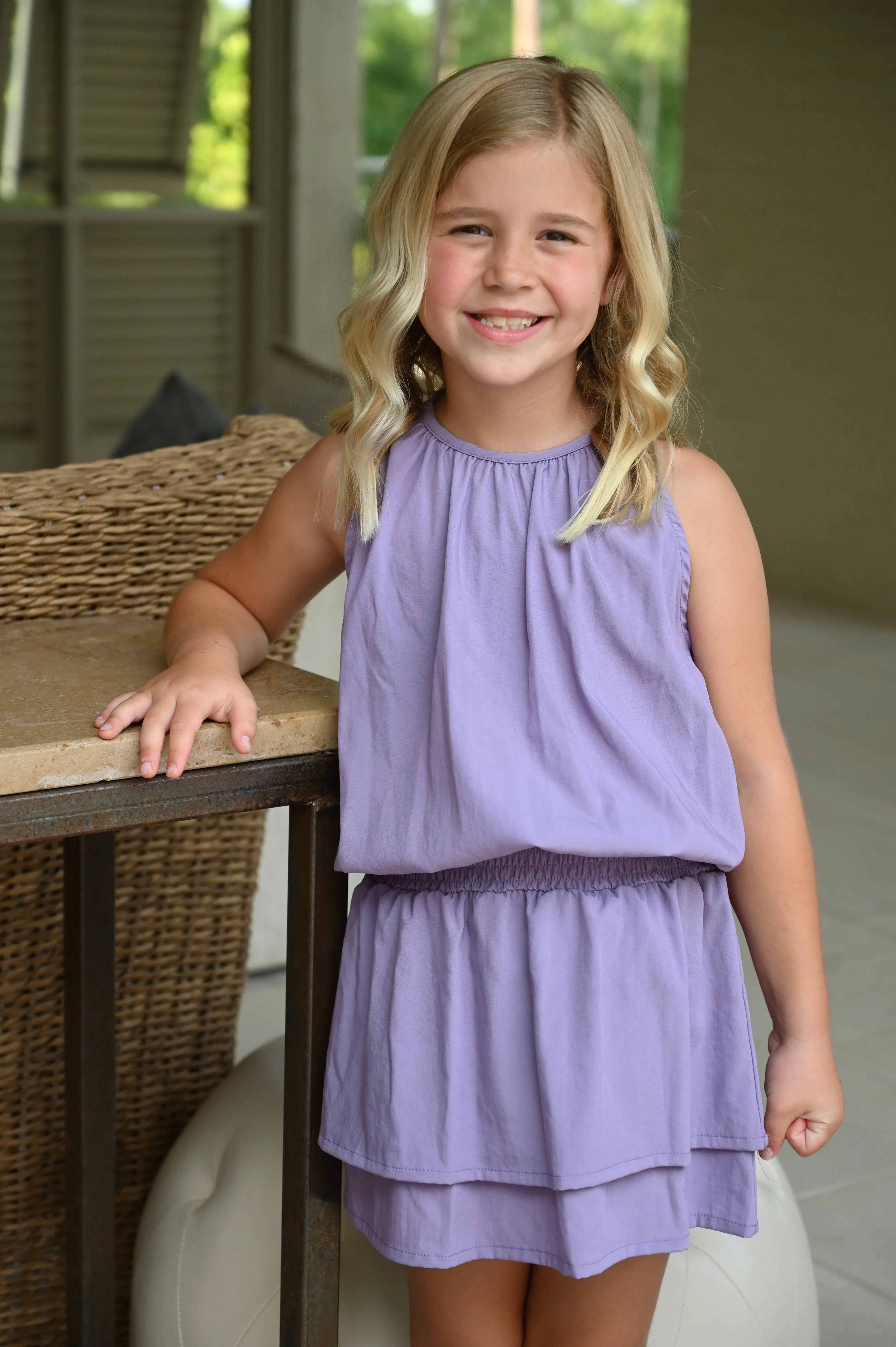 Wells Dress- Purple
