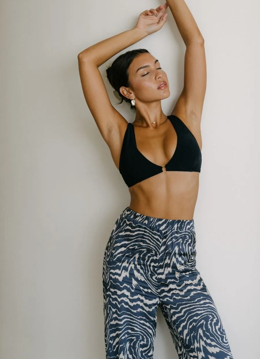 Wide Leg Pant Yasmin Ecovero - Tie Dye Blue
