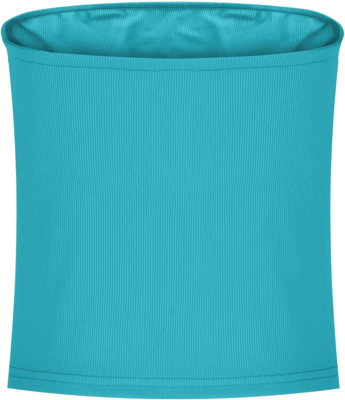 Women Summer Ribbed Knit Crop Tube Top, Elastic Slim Summer Going Out Trendy Clothes Strapless Breathable Basic Bustier