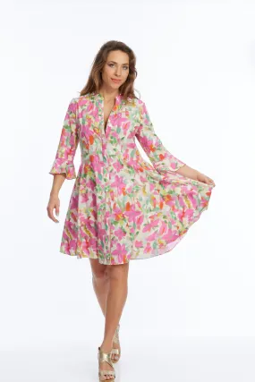 Women's Pink Floral Cocktail Dress | VICTORY | LIOR